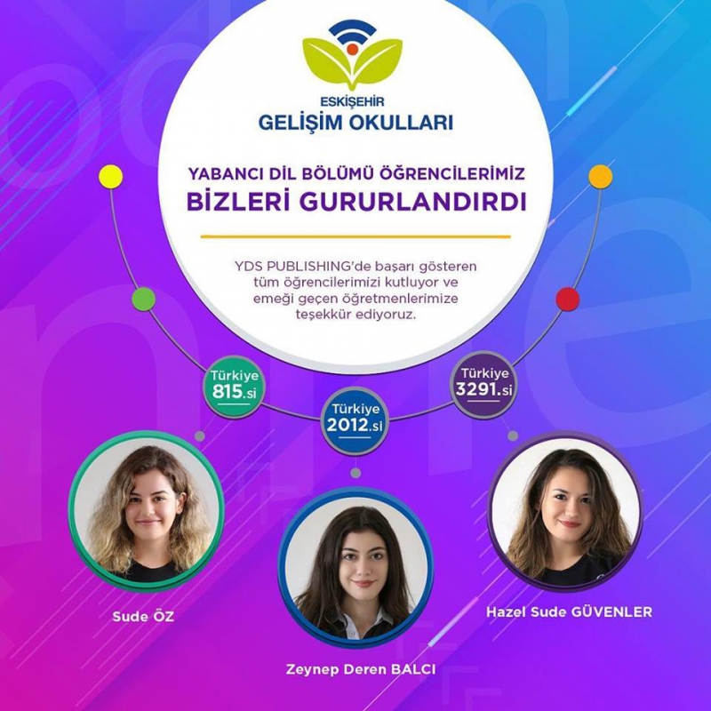 YDS PUBLISHING TÜRKİYE GENELİ DİL SINAVI BAŞARISI