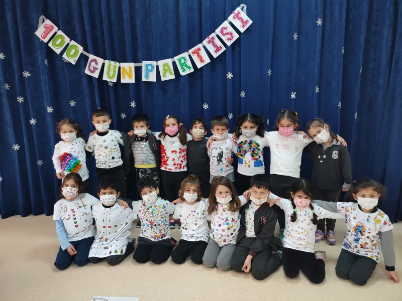ANAOKULUNDA 100 GÜN PARTİSİ