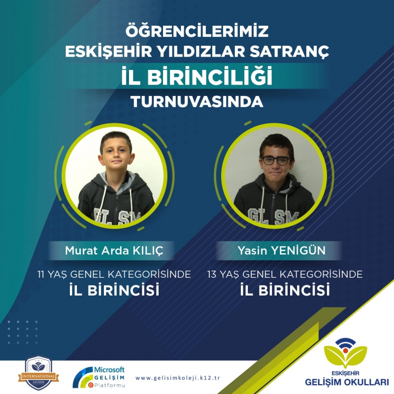 ESKİŞEHİR YILDIZLAR SATRANÇ İL BİRİNCİLİĞİ TURNUVASI