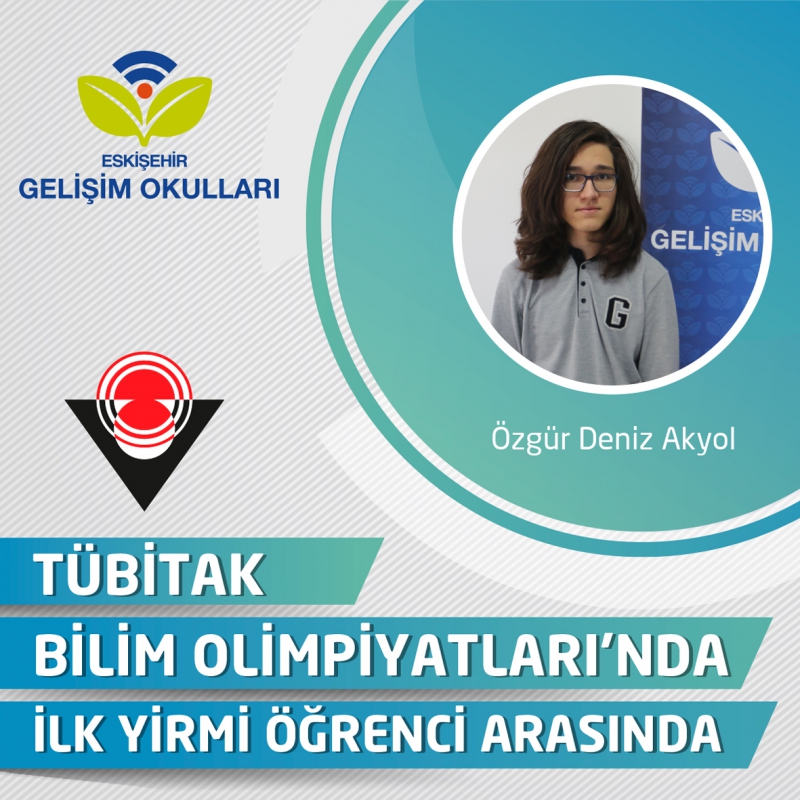 TÜBİTAK BİLİM OLİMPİYATLARI’NDA İLK 20’DE