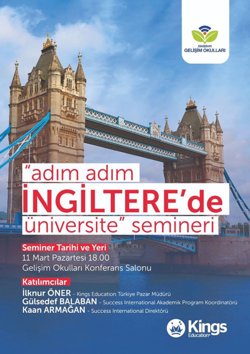 ADIM ADIM İNGİLTERE’DE ÜNİVERSİTE SEMİNERİ